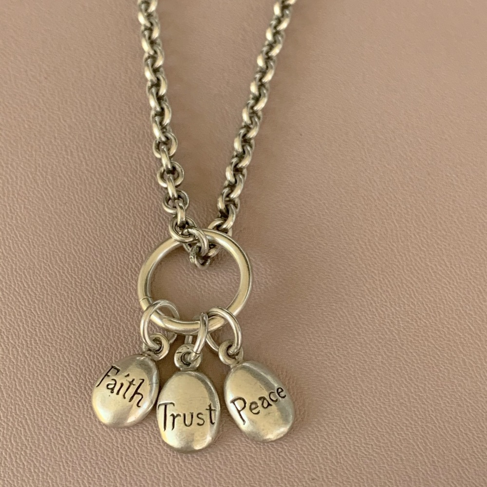 Sterling silver stamped 925 charm necklace